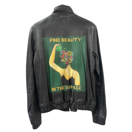 "Find Beauty" Leather Jacket